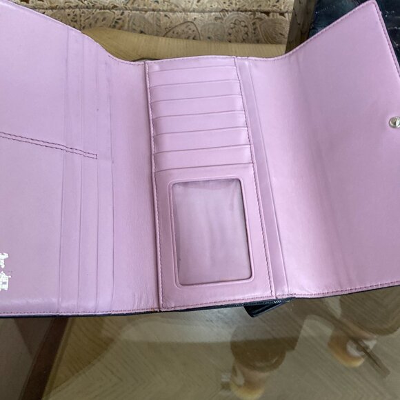 Coach Black and Gray Patterned Wallet - Picture 5 of 7